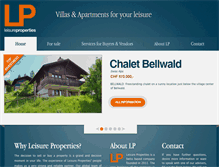 Tablet Screenshot of leisure-properties.com